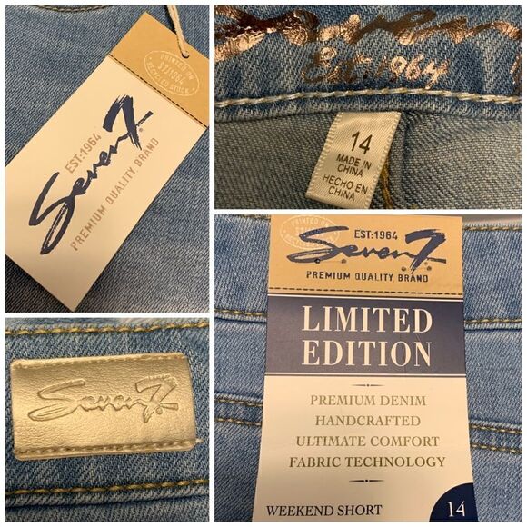 NWT Seven7 Limited Edition Weekend Shorts Sz 14 - Picture 4 of 5